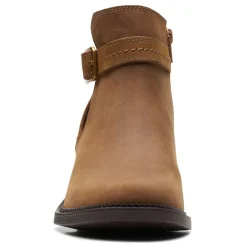 Clarks Boots|Women's , Maye Strap Boot Tan