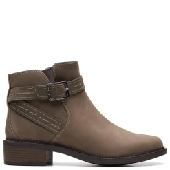 Clarks Boots|Women's , Maye Strap Boot Taupe