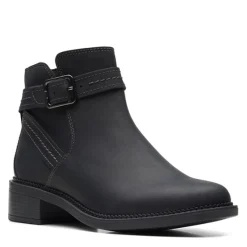 Clarks Boots|Women's , Maye Strap Boot Black