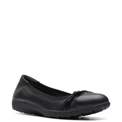 Clarks Flats|Women's , Meadow Rae Slip-On Black