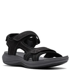 Clarks Sandals|Women's , Mira Bay Sandal Black