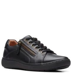 Clarks Sneakers & Athletic|Women's , Nalle Lace Sneaker Black Solid