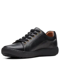 Clarks Sneakers & Athletic|Women's , Nalle Lace Sneaker Black Solid