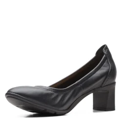 Clarks Pumps & Heels|Women's , Nelley Pearl Pump Black Leather