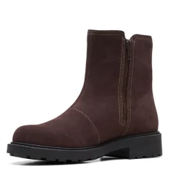 Clarks Boots|Women's , Opal Sky Boot Dark Brown
