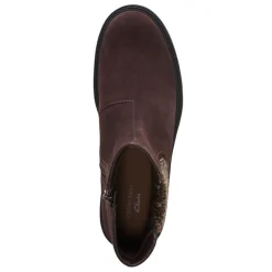 Clarks Boots|Women's , Opal Sky Boot Dark Brown