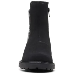 Clarks Boots|Women's , Opal Sky Boot Black Suede