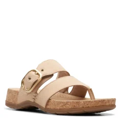 Clarks Sandals|Women's , Reileigh Park Sandal Beige