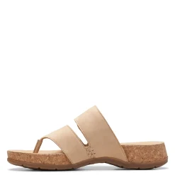 Clarks Sandals|Women's , Reileigh Park Sandal Beige
