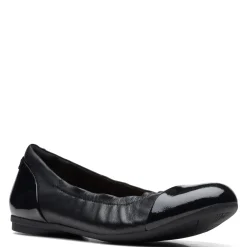 Clarks Slip-On Shoes|Women's , Rena Jazz Flat Black
