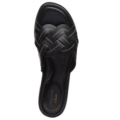 Clarks Sandals|Women's , Reyna Weave Sandal Black