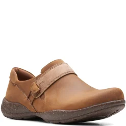 Clarks Slip-On Shoes|Women's , Roseville Dot Slip-On Tan