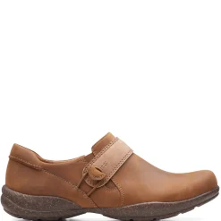 Clarks Loafers|Women's , Roseville Dot Slip-On Tan