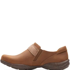 Clarks Loafers|Women's , Roseville Dot Slip-On Tan