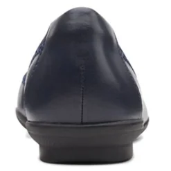 Clarks Flats|Women's , Sara Bay Flat Navy