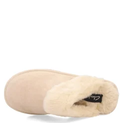Clarks Slippers|Women's , Scuff Slipper Natural