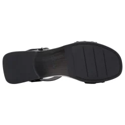 Clarks Sandals|Women's , Sivanne Bay Sandal Black Interest Leather