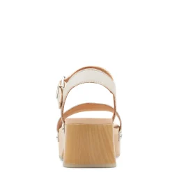 Clarks Sandals|Women's , Sivanne Bay Sandal Ivory Interest Leather