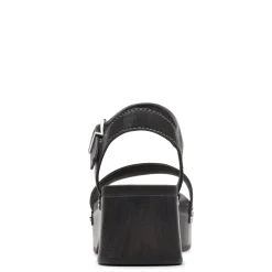 Clarks Pumps & Heels|Women's , Sivanne Bay Sandal Black Interest Leather