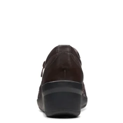 Clarks Boots|Women's , Suttyn Zip Bootie Chocolate