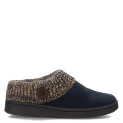 Clarks Slippers|Women's , Sweater Collar Slipper Clog Navy