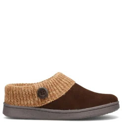 Green Market Services Co Inc Slippers|Women's Clarks, Sweater Collar Slipper Mocha