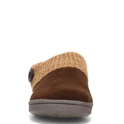 Green Market Services Co Inc Slippers|Women's Clarks, Sweater Collar Slipper Mocha