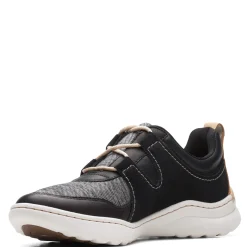 Clarks Sneakers & Athletic|Women's , Teagan Lace Sneaker Black