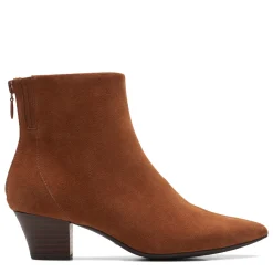 Clarks Boots|Women's , Teresa Boot Tan Suede