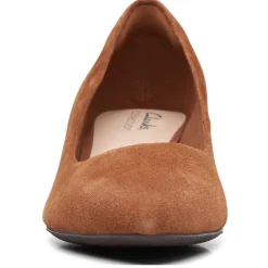 Clarks Pumps & Heels|Women's , Teresa Step Pump Tan Suede