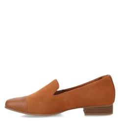 Clarks Pumps & Heels|Women's , Tilmont Step Loafer Tan Suede