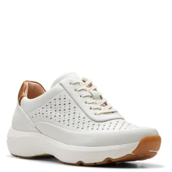 Clarks Sneakers & Athletic|Women's , Tivoli Grace Sneaker Off White Leather