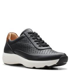 Clarks Sneakers & Athletic|Women's , Tivoli Grace Sneaker Black Leather