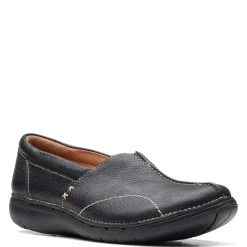 Clarks Slip-On Shoes|Women's , Un Loop Stride Slip-On Black