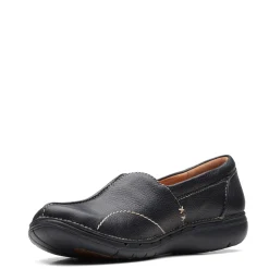 Clarks Loafers|Women's , Un Loop Stride Slip-On Black