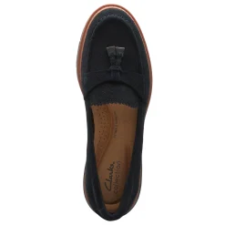Clarks Slip-On Shoes|Women's , Westlynn Bella Loafer Black Suede