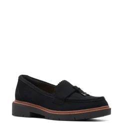 Clarks Loafers|Women's , Westlynn Bella Loafer Black Suede