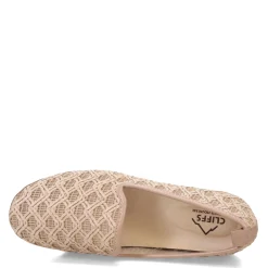 Cliffs by White Mountain Loafers|Women's , Twisty Flat Light Taupe
