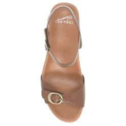 Dansko Sandals|Women's , Arielle Sandal Tan Glazed Leather