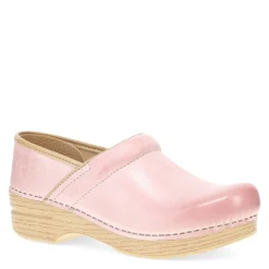 Dansko Work & Safety|Women's , Professional Clog Pink Milled Burnished