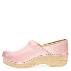Dansko Work & Safety|Women's , Professional Clog Pink Milled Burnished