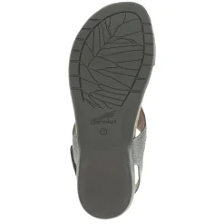 Dansko Sandals|Women's , Reece Thong Sandal Pewter Metallic
