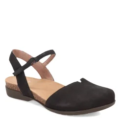 Dansko Sandals|Women's , Rowan Flat Black