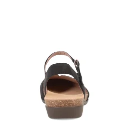 Dansko Sandals|Women's , Rowan Flat Black