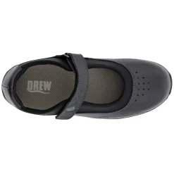 Drew Shoes Flats|Women's Drew, Rose Mary Jane Black Leather