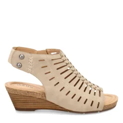 Earth Wedges|Women's , Hana 3 Sandal Light Sand