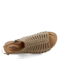 Earth Wedges|Women's , Hana 3 Sandal Light Sand