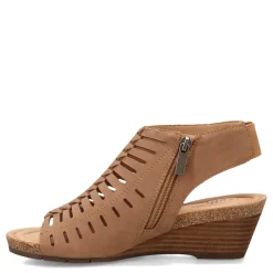Earth Wedges|Women's , Hana 3 Sandal Cognac