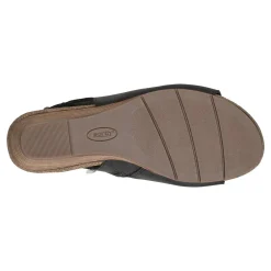 Earth Wedges|Women's , Hana 3 Sandal Black