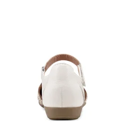 Earth Origins Sandals|Women's , Bronnie Flat Cream